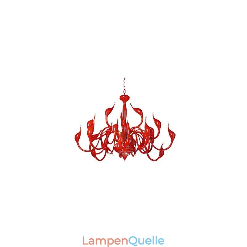 Moderne Kronleuchter Licht 24 Lichter G4 Rot Malerei
