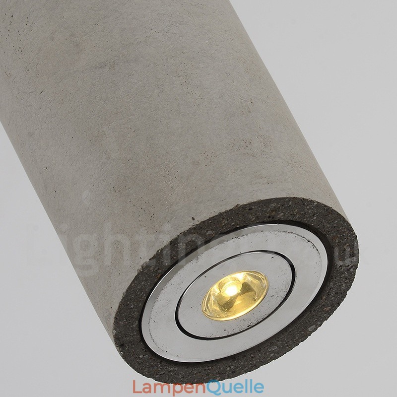 Moderne zeitgenössische 1-flammige Beton-Pendelleuchte