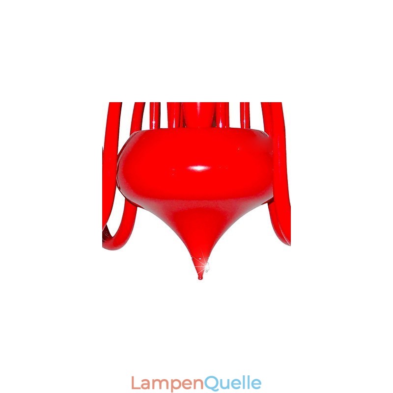 Moderne Kronleuchter Licht 24 Lichter G4 Rot Malerei