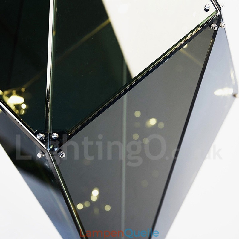 Moderne zeitgenössische Pendelleuchte mit Glasschirm