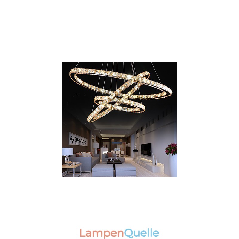 Deckenleuchten mit modischer Ring-Kristall-Deckenlampe