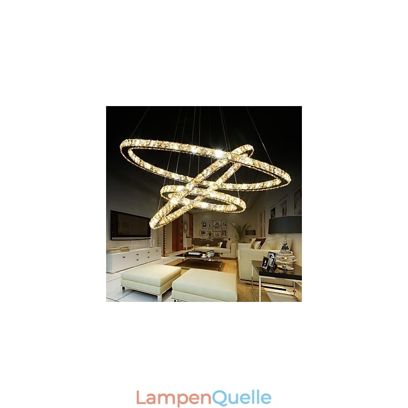 Deckenleuchten mit modischer Ring-Kristall-Deckenlampe