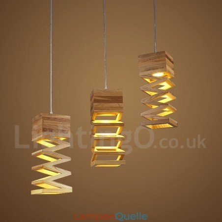 Moderne zeitgenössische Holz Pendelleuchte Moderne zeitgenössische Holz Pendelleuchte