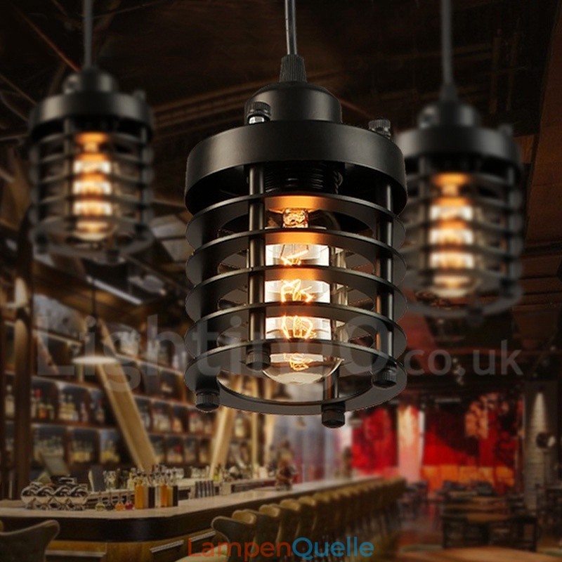 Retro Vintage Metall 1 Licht Pendelleuchte