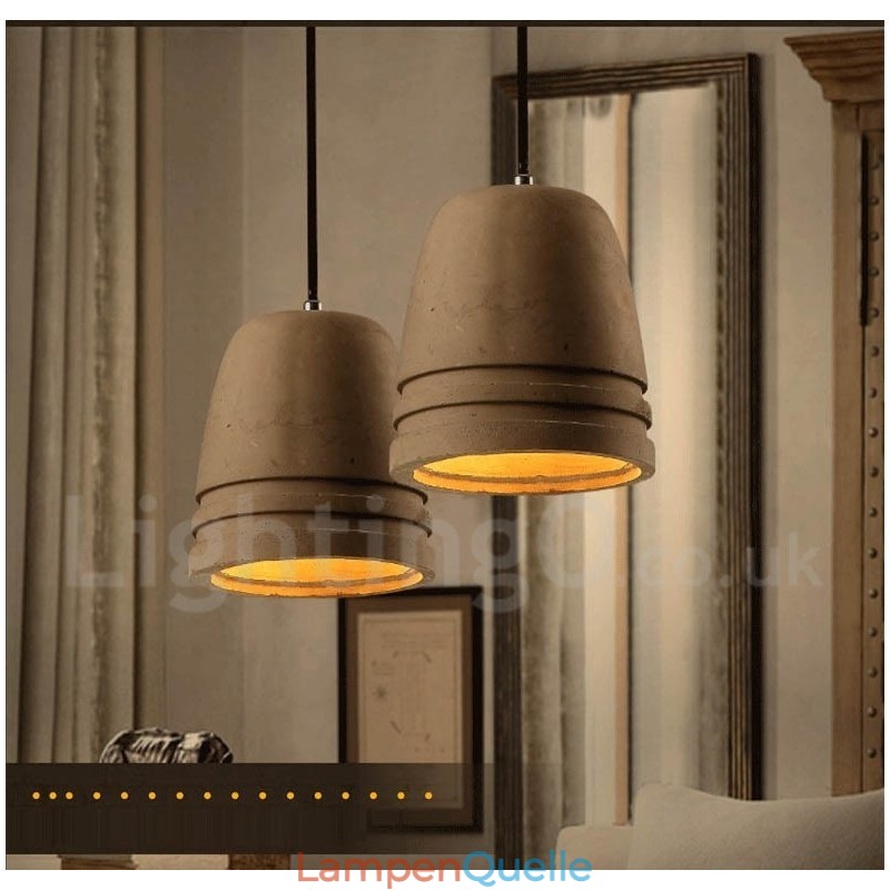 Retro Vintage Beton Pendelleuchte