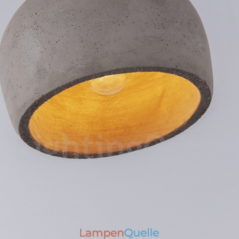 Retro Vintage Holz Beton Einzellicht Pendelleuchte