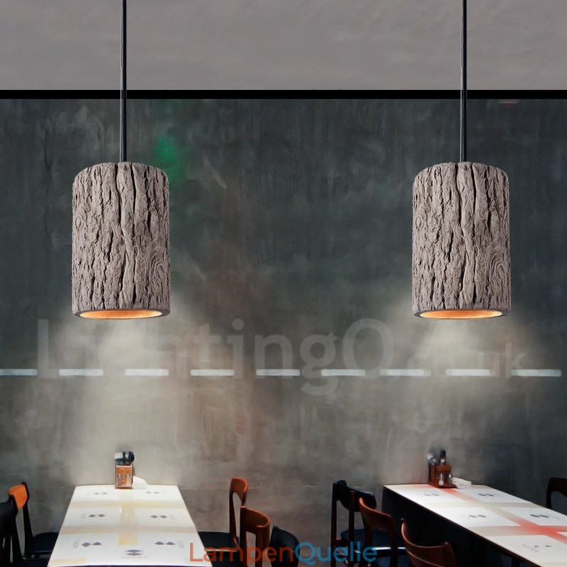 Retro Vintage Beton Pendelleuchte