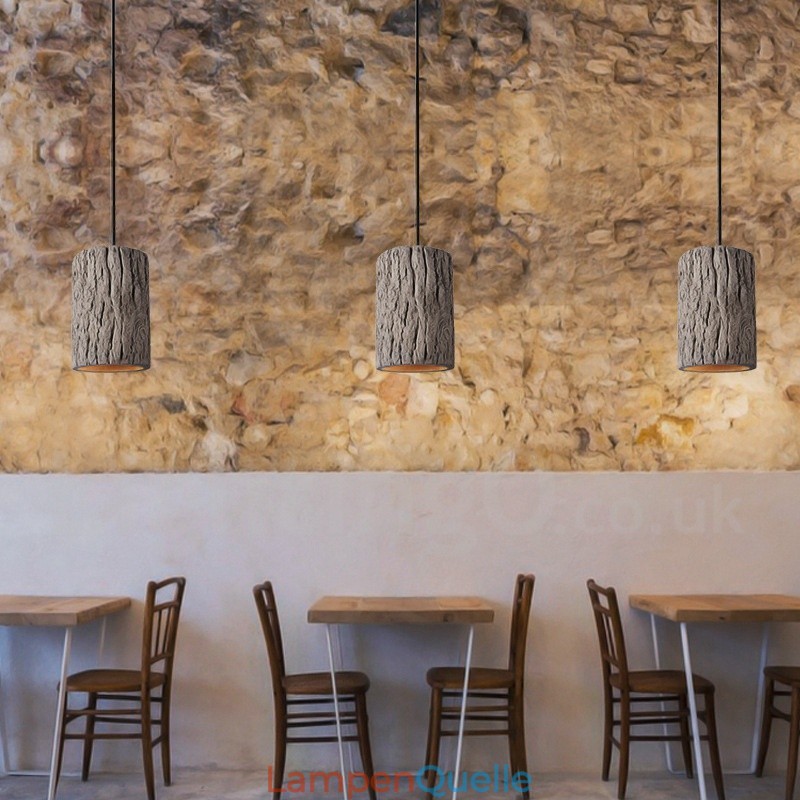 Retro Vintage Beton Pendelleuchte
