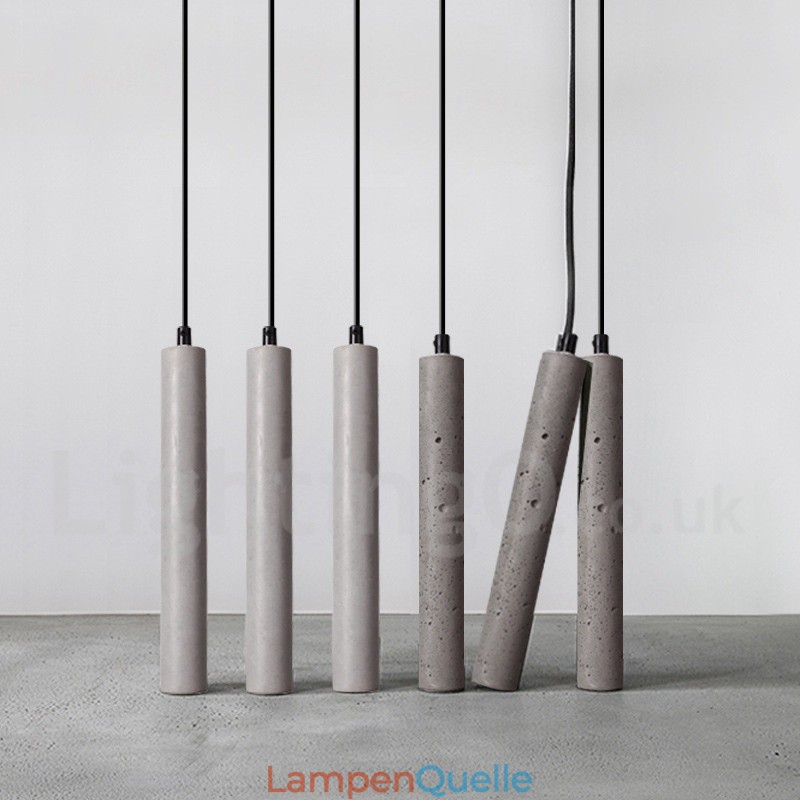 Moderne zeitgenössische Beton-Pendelleuchte mit 1 Licht