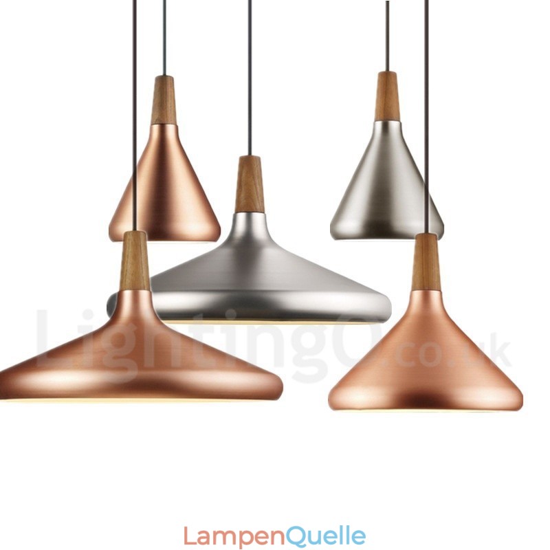 Moderne zeitgenössische Pendelleuchte aus Metall mit 1 Licht
