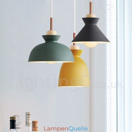 Moderne zeitgenössische Pendelleuchte aus Metall in mehreren Farben Moderne zeitgenössische Pendelleuchte aus Metall in mehreren Farben