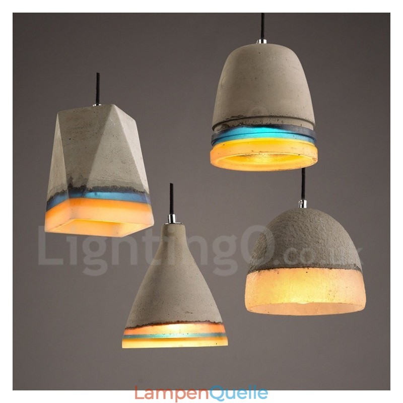 Vintage Beton Pendelleuchte