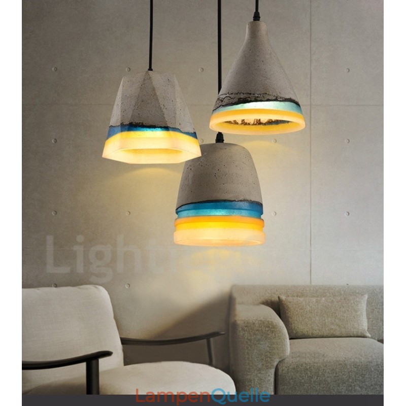 Vintage Beton Pendelleuchte