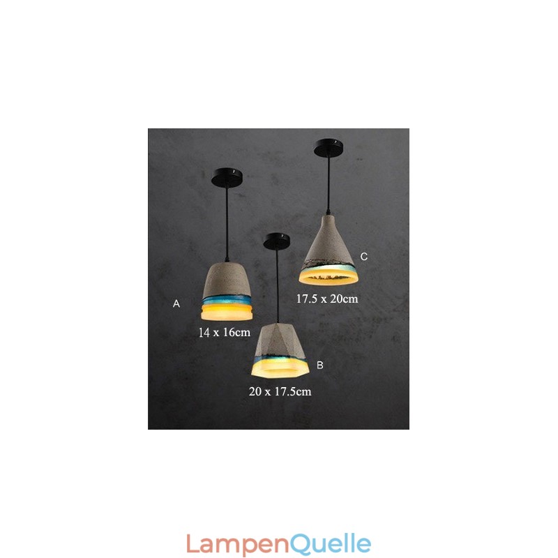 Vintage Beton Pendelleuchte