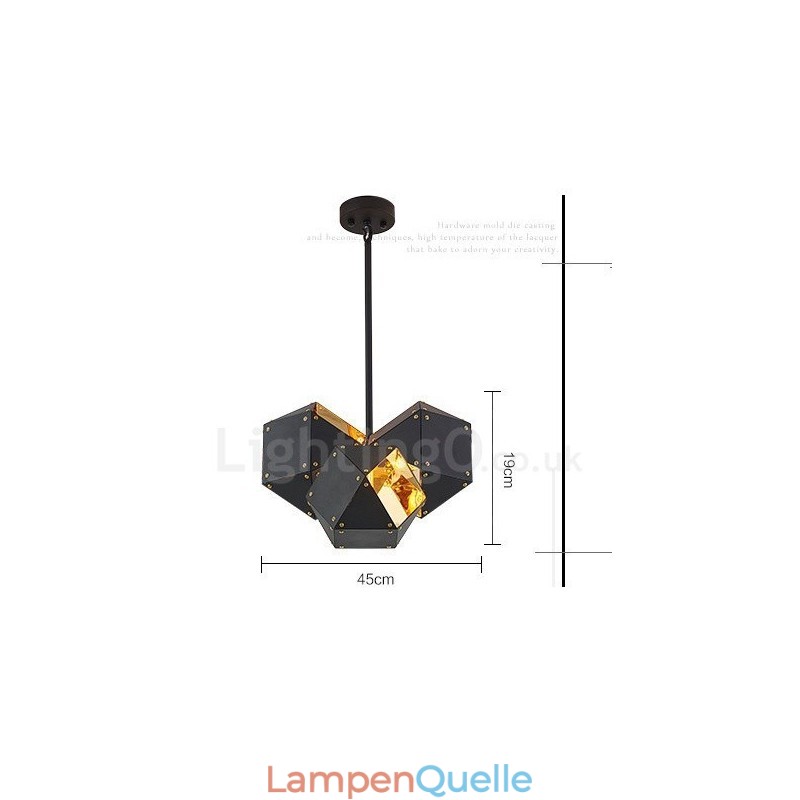 Moderne Pendelleuchte mit 3 Lichtern