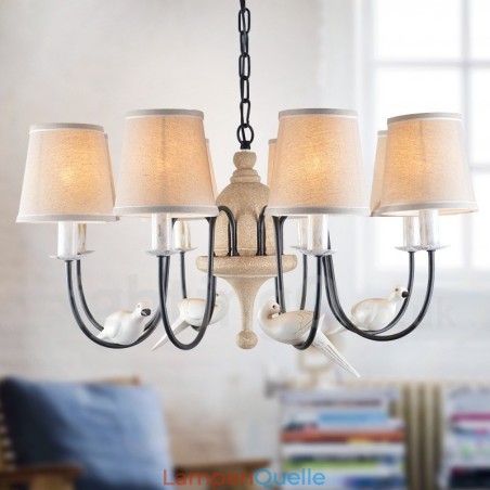 Rustikale Lodge Vintage-Pendelleuchte mit 8 Lichtern Rustikale Lodge Vintage-Pendelleuchte mit 8 Lichtern
