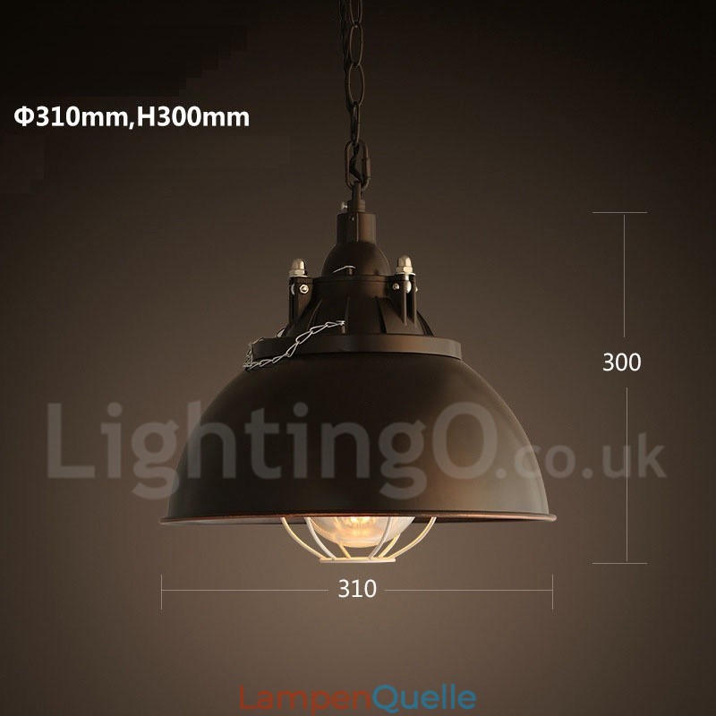 Retro Vintage Metall 1 Licht Pendelleuchte