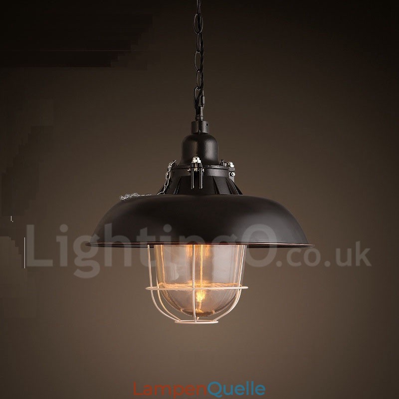 Retro Vintage Metall 1 Licht Pendelleuchte