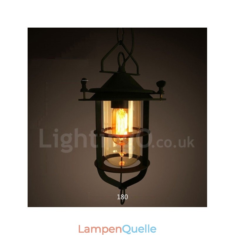 Retro Vintage Metall 1 Licht Pendelleuchte