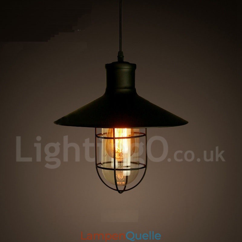 Retro Vintage Metall 1 Licht Pendelleuchte