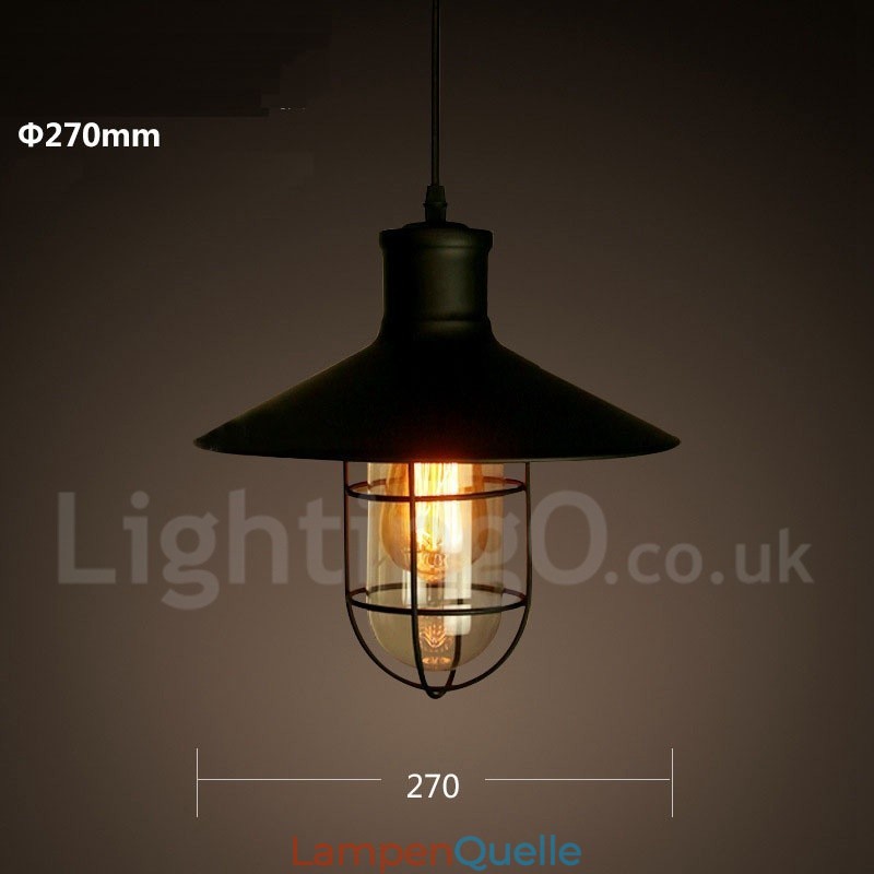 Retro Vintage Metall 1 Licht Pendelleuchte