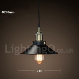 Retro Vintage Metall 1 Licht Pendelleuchte