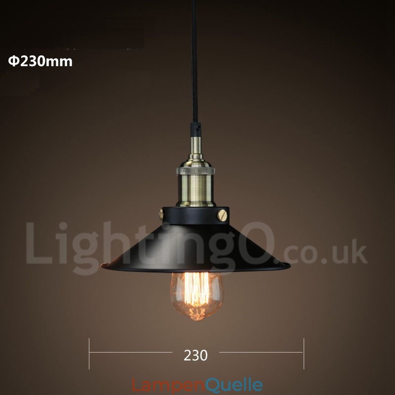 Retro Vintage Metall 1 Licht Pendelleuchte