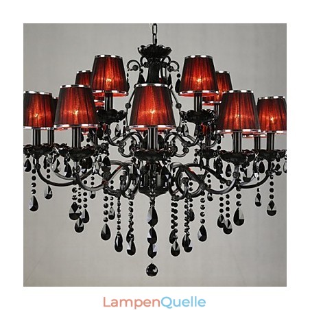 Kronleuchter Kristall Modern Zeitgenössisch Kristall 15 Licht Rot Kronleuchter Kristall Modern Zeitgenössisch Kristall 15 Licht Rot
