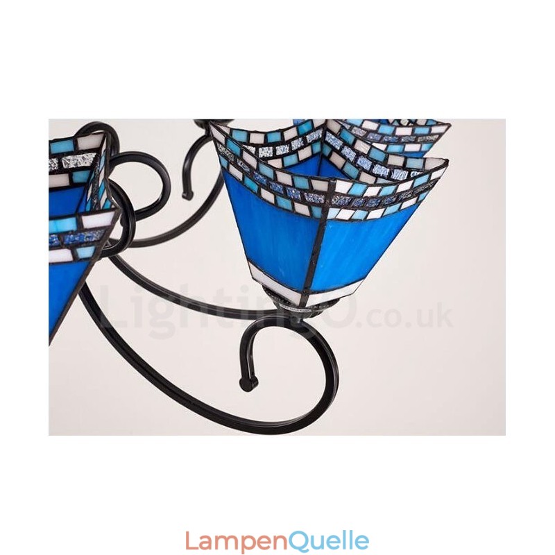 Integrierter Kronleuchter aus Metall im mediterranen Stil mit 6 Lichtern