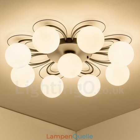 Rustikaler integrierter Kronleuchter mit 9 Lichtern im Lodge-Stil