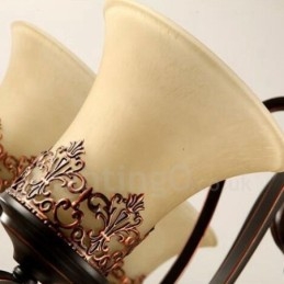 Rustikaler, integrierter Kronleuchter aus Metall mit 12 Lichtern im Lodge-Stil