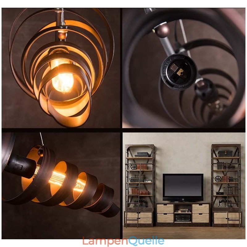 Retro Eisenlampe Moderner minimalistischer Kronleuchter im Industriestil