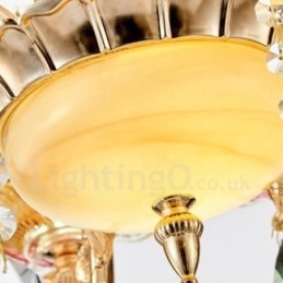6-flammiger traditioneller klassischer integrierter Kronleuchter aus Metall