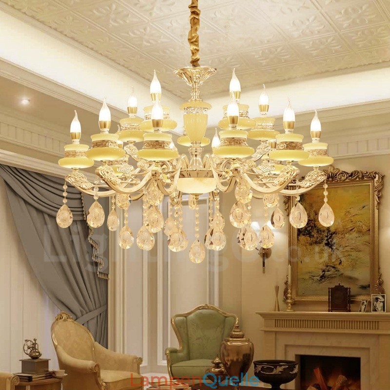 15-flammiger traditioneller klassischer integrierter Metall-Kronleuchter