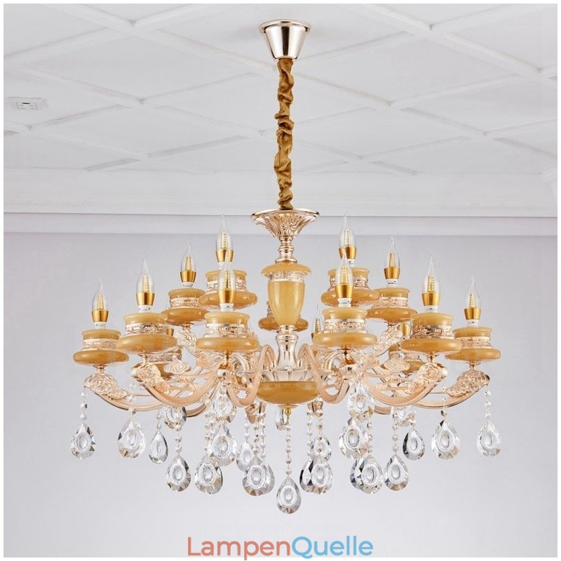 15-flammiger traditioneller klassischer integrierter Metall-Kronleuchter