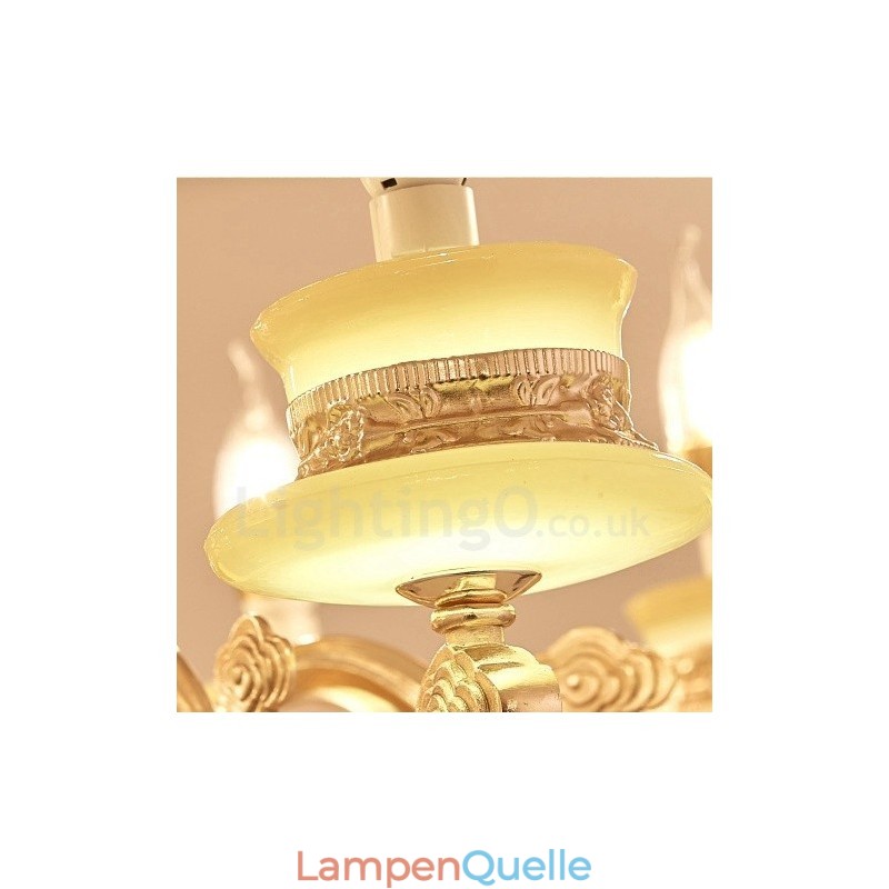 15-flammiger traditioneller klassischer integrierter Metall-Kronleuchter