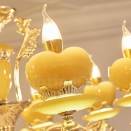 6-flammiger traditioneller klassischer integrierter Kronleuchter aus Metall