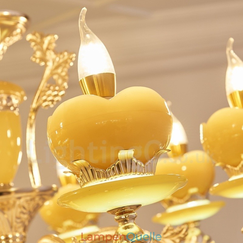 6-flammiger traditioneller klassischer integrierter Kronleuchter aus Metall