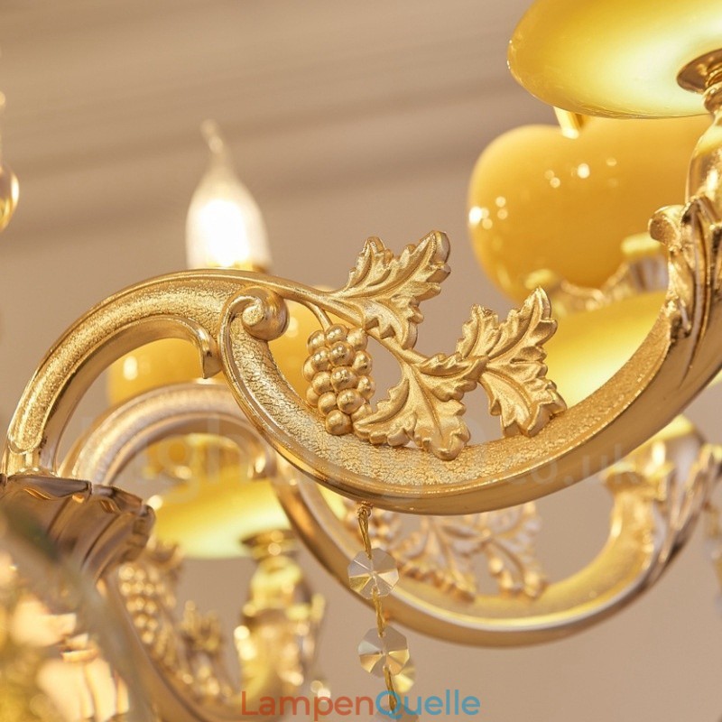 6-flammiger traditioneller klassischer integrierter Kronleuchter aus Metall