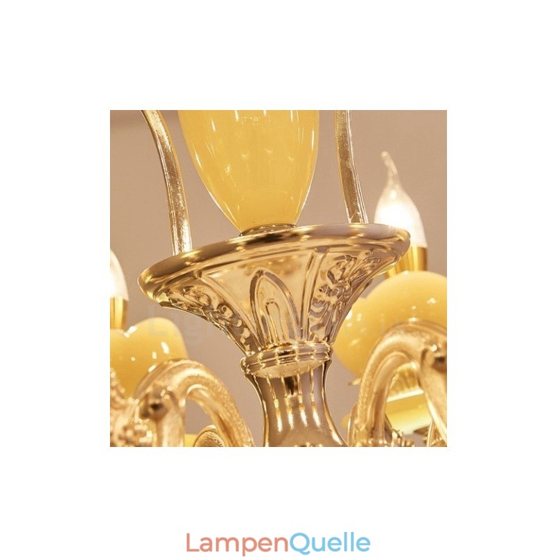6-flammiger traditioneller klassischer integrierter Kronleuchter aus Metall