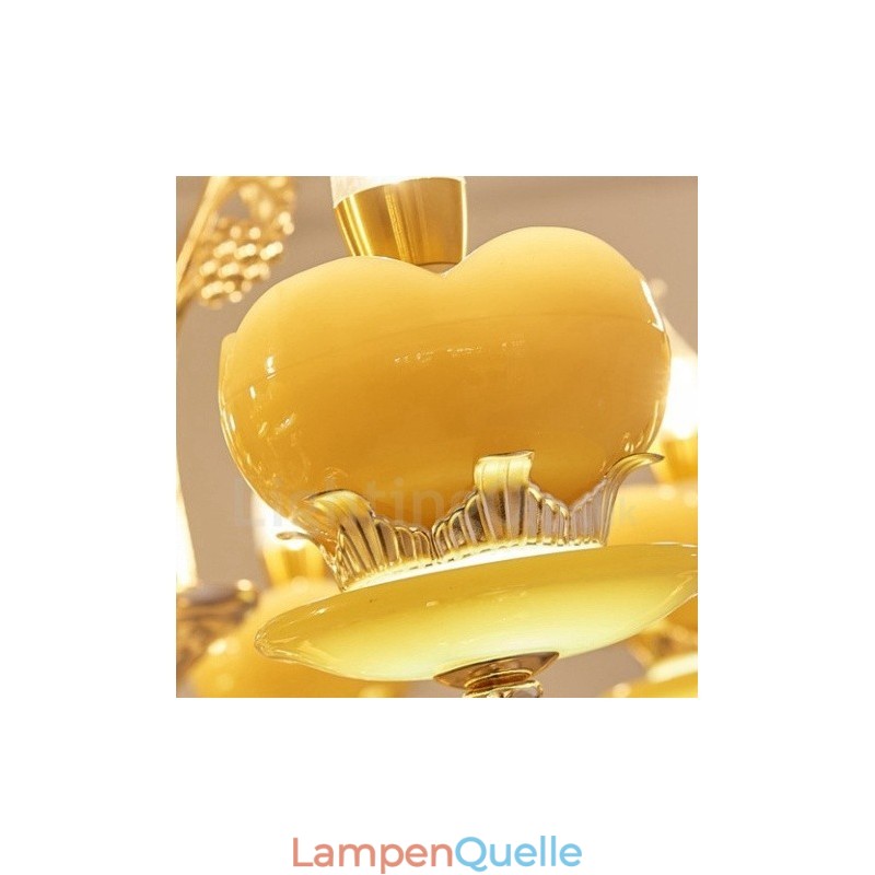 6-flammiger traditioneller klassischer integrierter Kronleuchter aus Metall