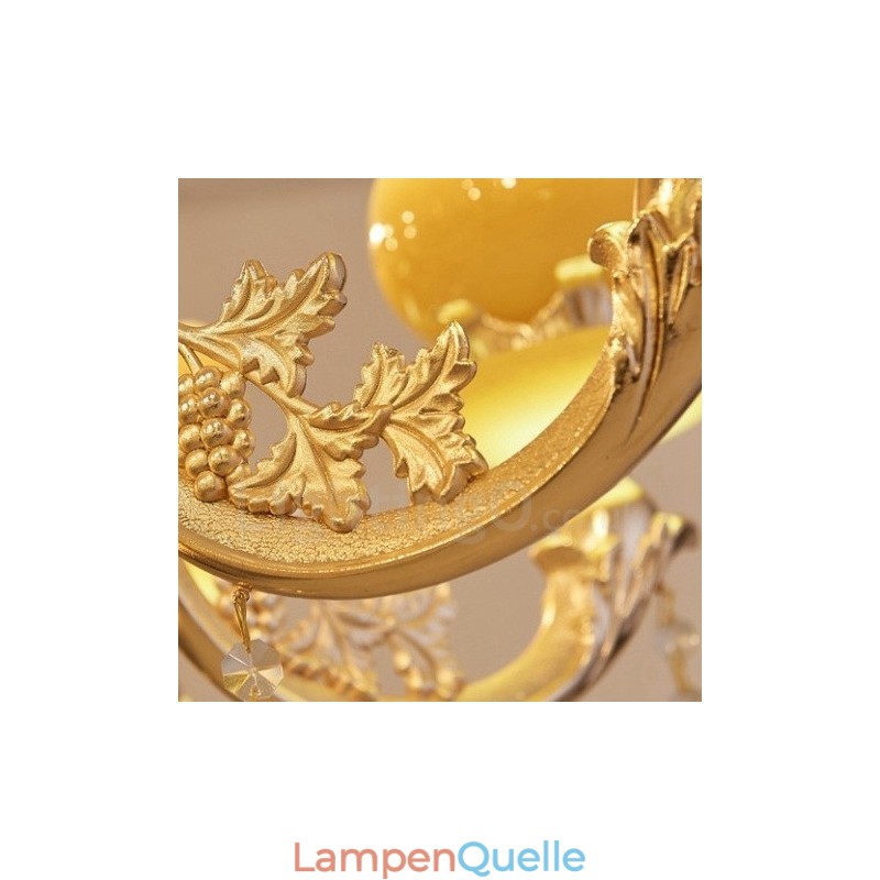 6-flammiger traditioneller klassischer integrierter Kronleuchter aus Metall