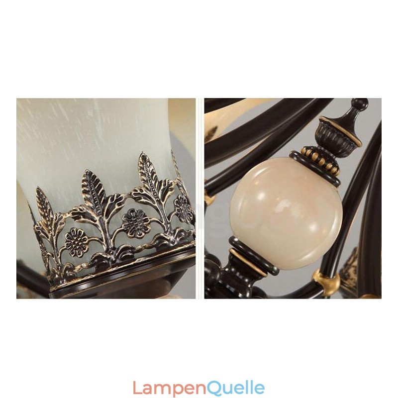 3-flammiger traditioneller klassischer integrierter Kronleuchter aus Metall