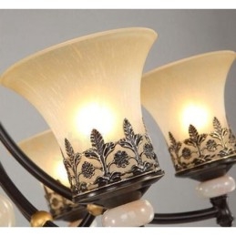 3-flammiger traditioneller klassischer integrierter Kronleuchter aus Metall