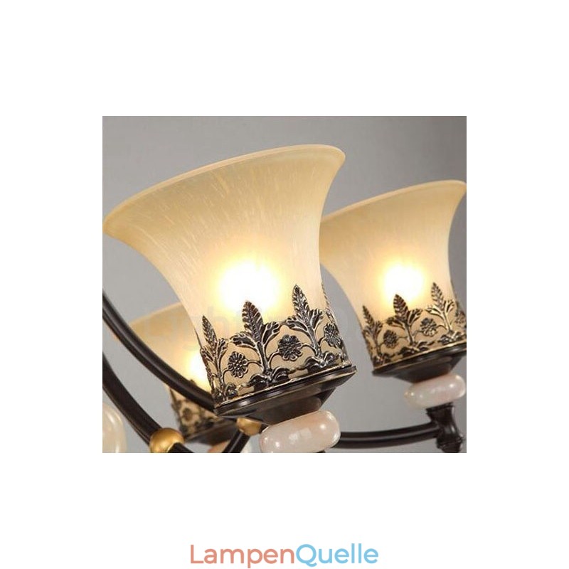 3-flammiger traditioneller klassischer integrierter Kronleuchter aus Metall