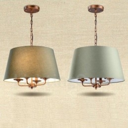Rustikaler, integrierter Kronleuchter aus Metall mit 4 Lichtern im Lodge-Stil