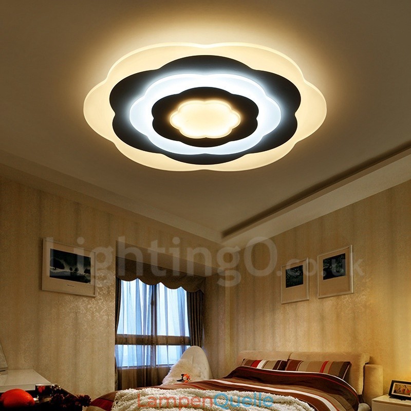 Moderne, zeitgenössische, integrierte Deckenleuchte aus Metall