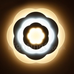 Moderne, zeitgenössische, integrierte Deckenleuchte aus Metall