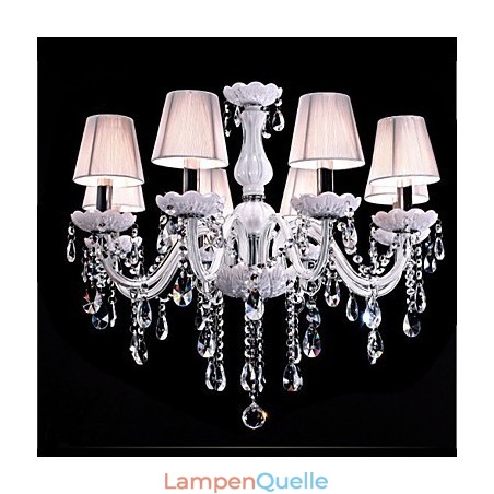 6 Lichter Luxus Kristall Kronleuchter Weiß Farbe K9 Kristall Kronleuchter 6 Lichter Luxus Kristall Kronleuchter Weiß Farbe K9 Kristall Kronleuchter