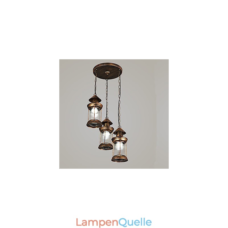 Rustikale Lodge Vintage Retro Mini-Stil Metall Pendelleuchte